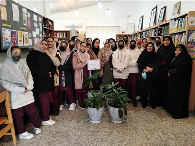بازدید مدرسه در هفته کتاب ، کتابخوانی و کتابدار